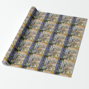 Kalter Brei in einem heißen Deli Geschenkpapier