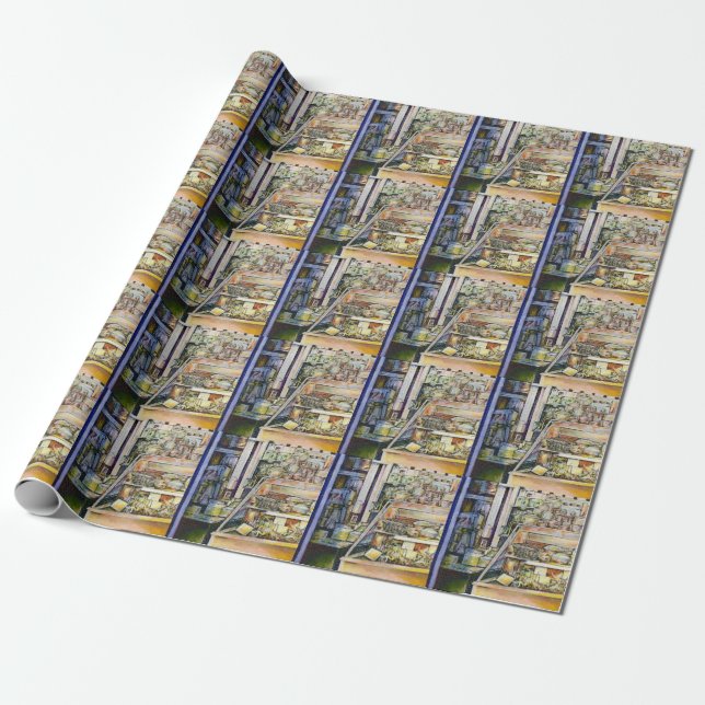 Kalter Brei in einem heißen Deli Geschenkpapier (Ungerollt)