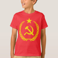 Kalter Kriegs-kommunistische Flagge scherzt Hanes