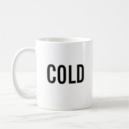 Kalter minimalistischer weißer Becher Kaffeetasse