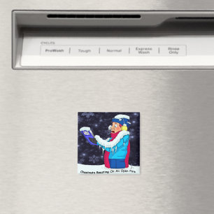 Kalter Weihnachtsliedersänger Magnet