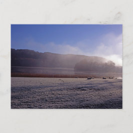 Kalter Wintermorgen Esthwai Water England Postkarte