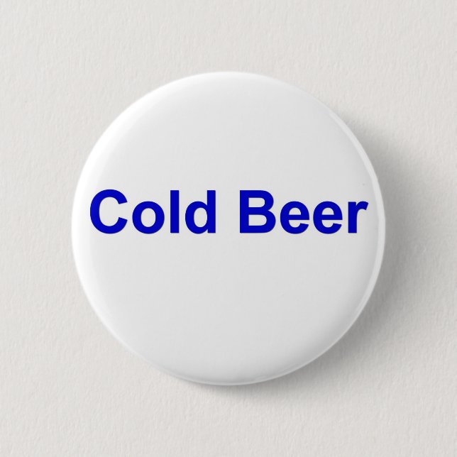 kaltes Bier Button (Vorderseite)
