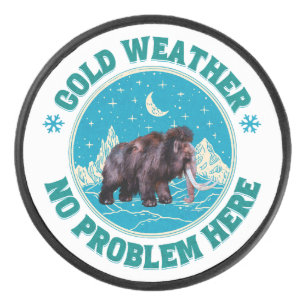 Kaltes Wetter, kein Problem hier! Wooly Mammoth Fu Eishockey Puck