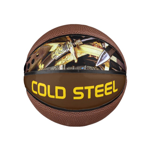 Kaltstahl Mini Basketball (Vorderseite)