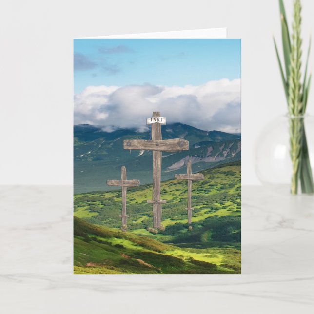 Kalvarien Feiertagskarte (Vorderseite)