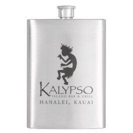 Kalypso Kane Logo im Schwarzen Flachmann