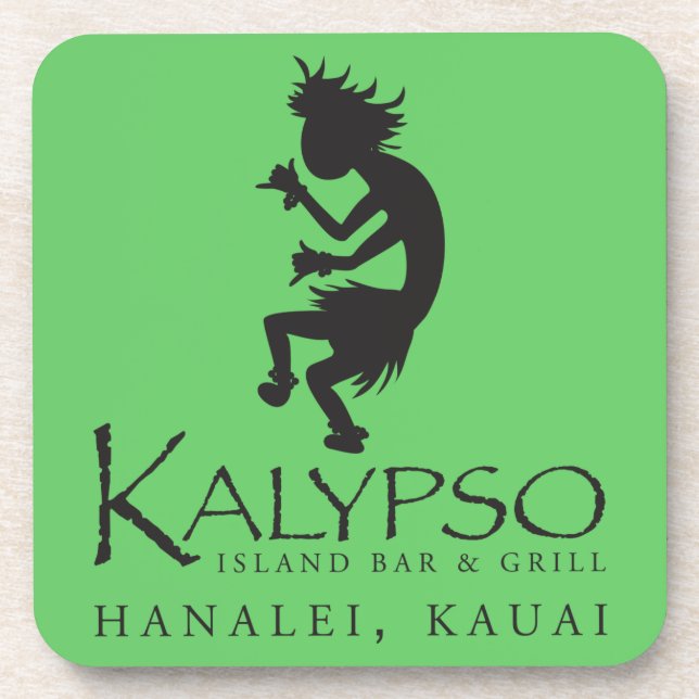 Kalypso Kane Logo im Schwarzen Untersetzer (Vorderseite)