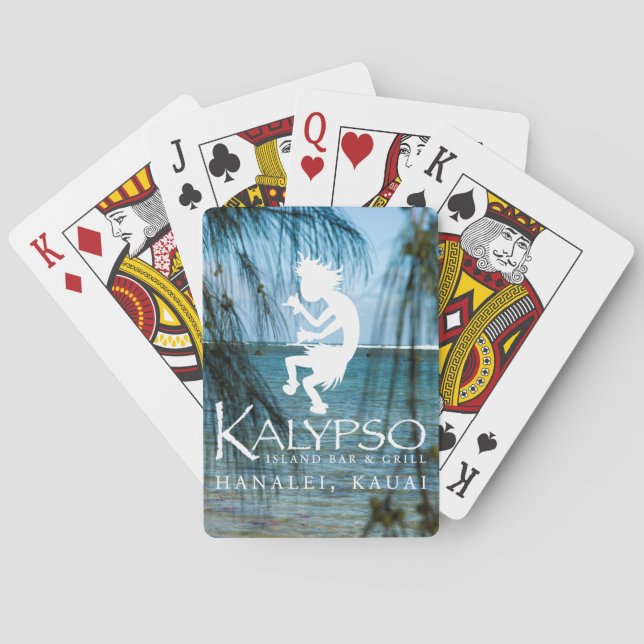 Kalypso Kane Logo im Weiß Spielkarten (Rückseite)