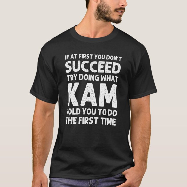 Kam Name Personalisiert Birthday Funny Christmas J T-Shirt (Vorderseite)