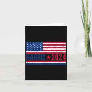 Kamala 2024 Amerikanische Flagge Karte