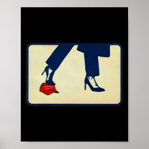 Kamala 2024 Anti Mega High Heels Step on Red Hat Poster