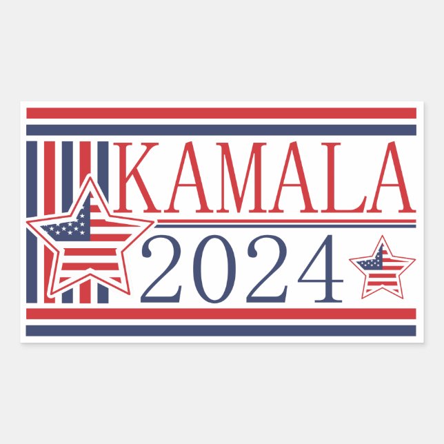 Kamala 2024, Aufkleber für Präsidentschaftskandida (Vorderseite)