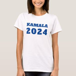 KAMALA 2024: Blauer demokratischer Text T-Shirt