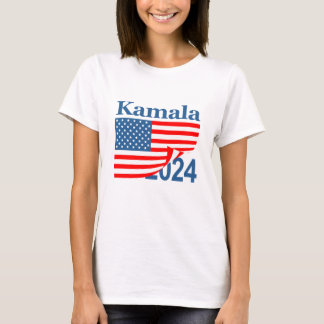 Kamala 2024 Flag Reveal Harris Präsident T-Shirt