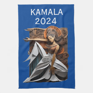 Kamala 2024 für Präsident Thunder_Cove Geschirrtuch