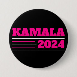 Kamala 2024 in Rosa und Weiß Button