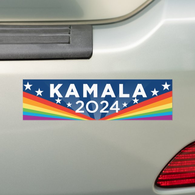 Kamala 2024 LGBTQ Autoaufkleber (Auf Auto)