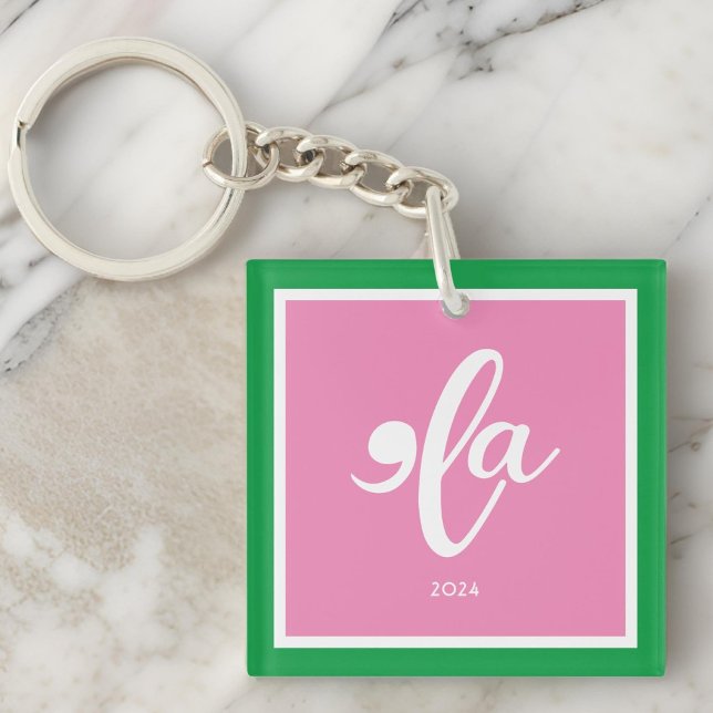 Kamala 2024 Pink Green sagt ihren Namen Schlüsselanhänger (Kamala 2024 Pink Green Say Her Name Keychain)