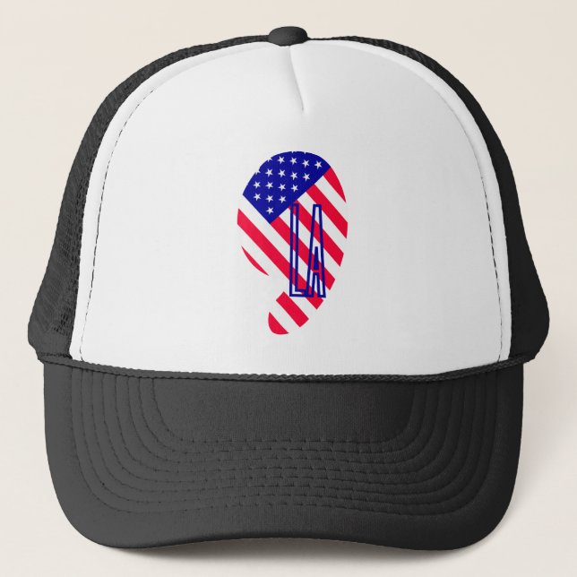 Kamala 2024 Präsident Comma La hat Mädchen von Män Truckerkappe (Vorderseite)