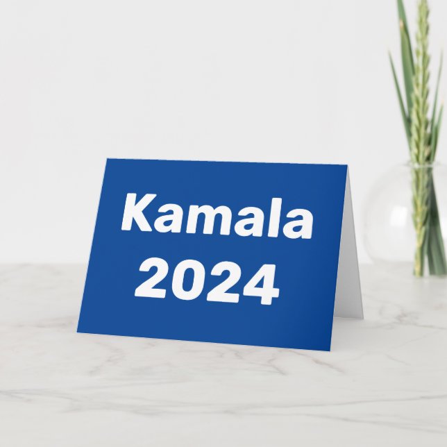 Kamala 2024 Präsidentschaftswahl Karte (Vorderseite)