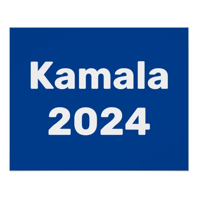 Kamala 2024 Präsidentschaftswahl Poster (Vorderseite)