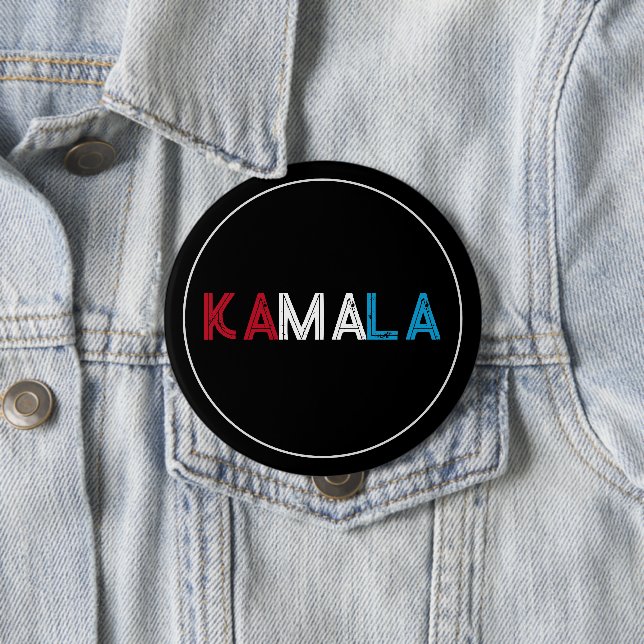 KAMALA 2024 RWB-Kampagne Button (Beispiel)