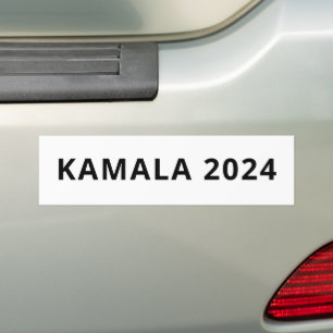Kamala 2024 schlicht minimalistisch, modern weiß autoaufkleber