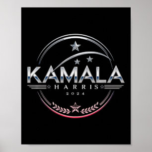 Kamala 2024 Wahlkampfwahl des Präsidenten Demokrat Poster