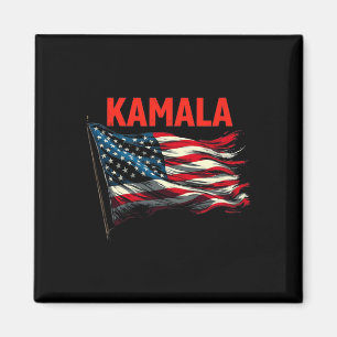 Kamala American Flag Magnet