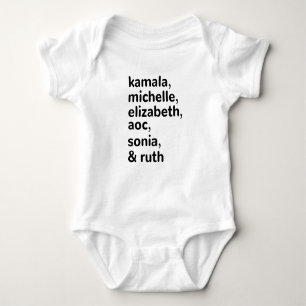 Kamala, AOC, RBG, Ruth Bader Michelle Obama Baby Strampler