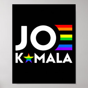 Kamala Biden Harris 2020 Gay Pride Flag Democ Poster