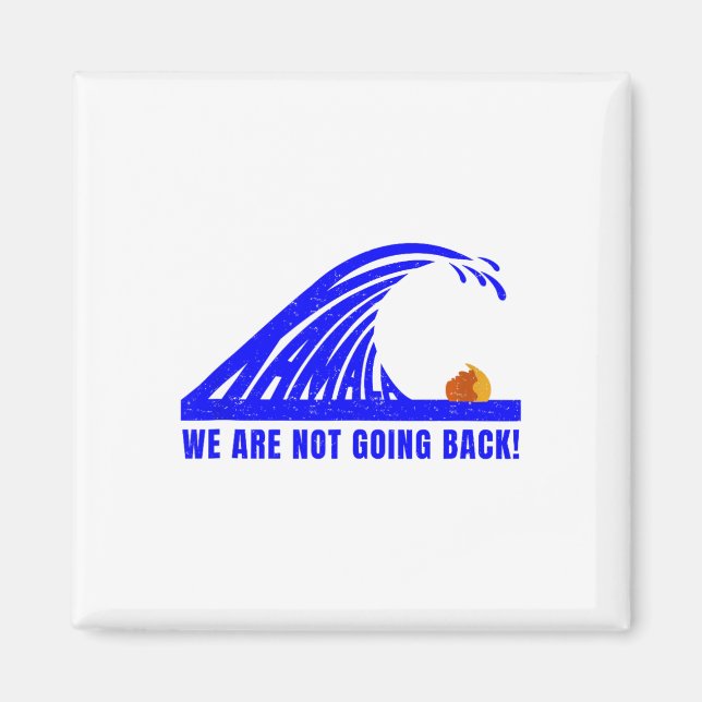 Kamala Blue Wave 2024 Magnet (Vorne)