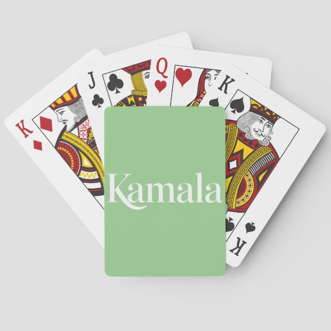 Kamala Brat Kamala Harris für den Präsidenten 2024 Spielkarten (Rückseite)