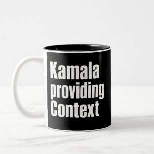 Kamala Brat Limettengrün liefert Kontext Zweifarbige Tasse