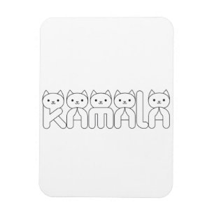 Kamala Cat Schreiben Präsident 2024 Magnet