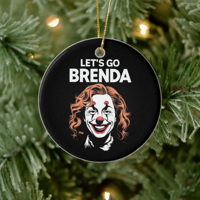 Kamala Clown Let's Go Brenda Keramik Ornament (Baum)