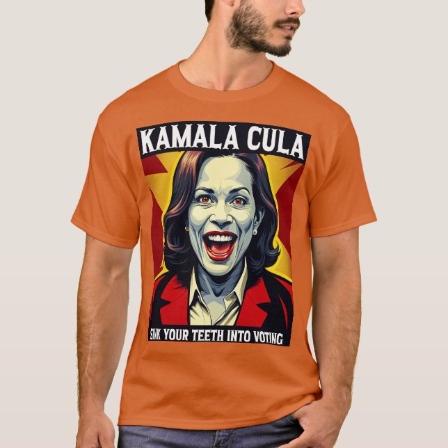kamala cula sink your teeth into voting Election U T-Shirt (Vorderseite)
