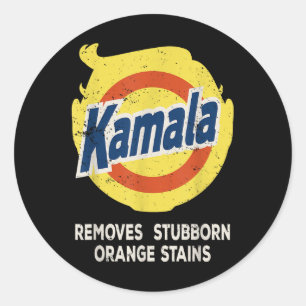 Kamala Detergent entfernt Stubborn-Orangenstadien Runder Aufkleber