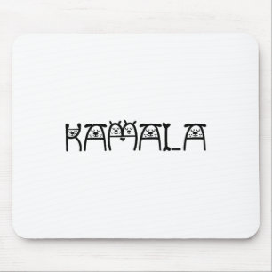 Kamala Dog Lettering Positive Hunde-Mama für Kamal Mousepad