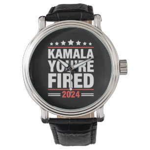 Kamala, du bist gefeuert Kamala Harris 2024 Armbanduhr