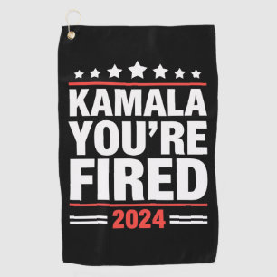 Kamala, du bist gefeuert Kamala Harris 2024 Golfhandtuch