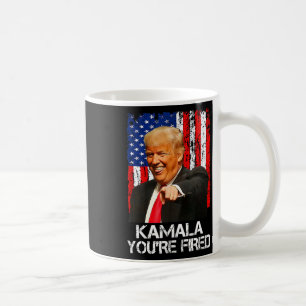 Kamala, du bist gefeuert, lustiger Präsident Trump Kaffeetasse