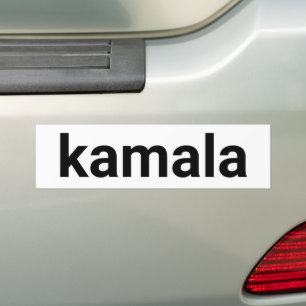 Kamala einfache minimalistische moderne schwarz-we autoaufkleber