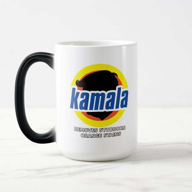 Kamala entfernt Stubborn-Orangenstains Verwandlungstasse (Links)