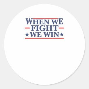 Kamala Fight Campaign Shirt Runder Aufkleber