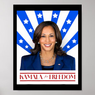 Kamala for Freedom 2024 Frau Vizepräsidentin Poster