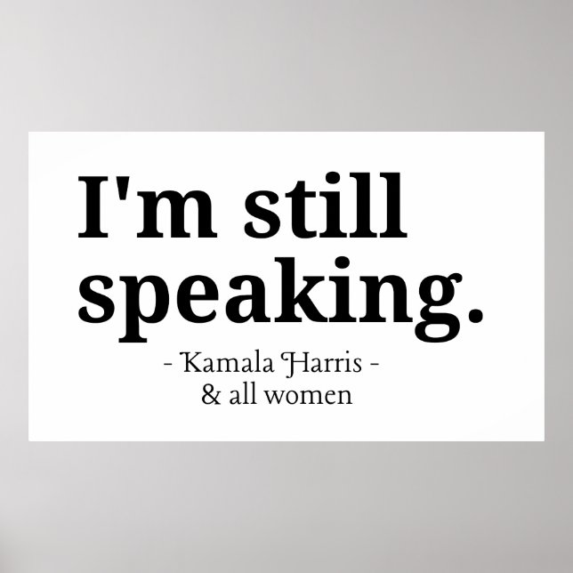 Kamala für den Präsidenten 2024, Frauenrechte Poster (Vorne)