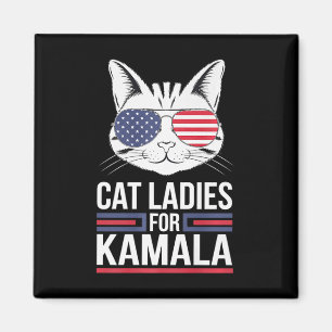 Kamala für den Präsidenten - Katze Lady Uni Magnet