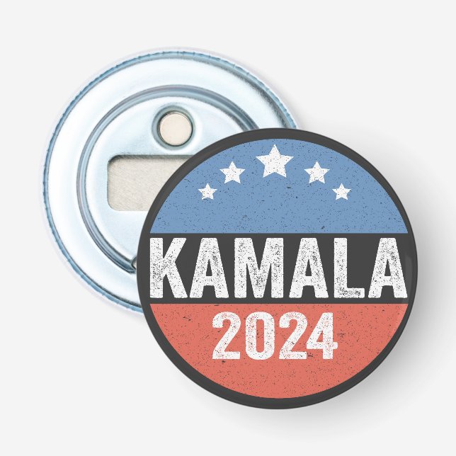Kamala für die Wahl von Präsident Kamala 2024 Flaschenöffner (Vorderseite)